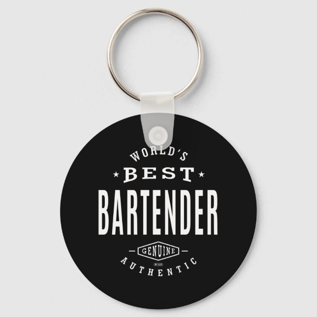 World's Best Bartender Key Ring (Front)