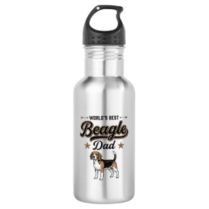 Worlds Best Beagle Dad Vintage Dog 532 Ml Water Bottle