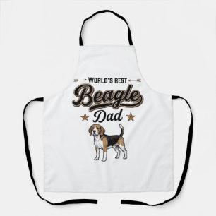 Worlds Best Beagle Dad Vintage Dog Apron