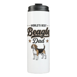 Worlds Best Beagle Dad Vintage Dog Thermal Tumbler