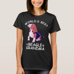 World's Best Beagle Grandma Funny Granddog Dog Lov T-Shirt