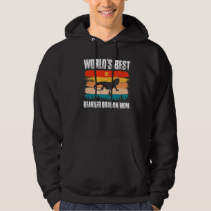 World's Best Bearded Dragon Mom Reptile Lizard Gec Hoodie
