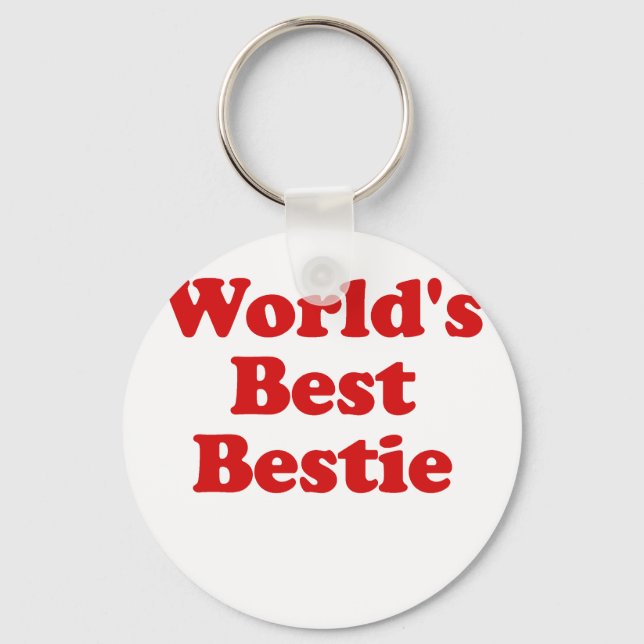 Worlds Best Bestie Key Ring (Front)