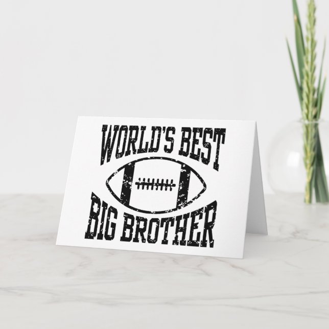 World's Best Big Brother Card (Front)