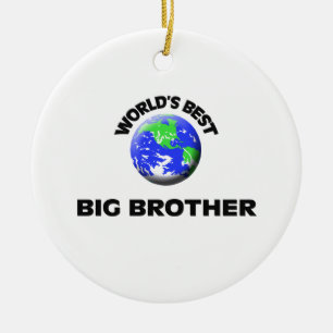 World's Best Big Brother Ceramic Ornament