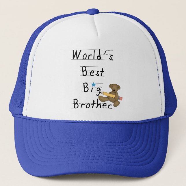 World's Best Big Brother Tshirts and Gifts Trucker Hat (Front)