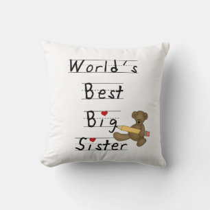 World's Best Big Sister Gifts Cushion