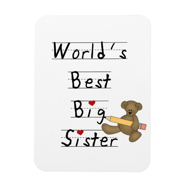 World's Best Big Sister Gifts Magnet (Vertical)