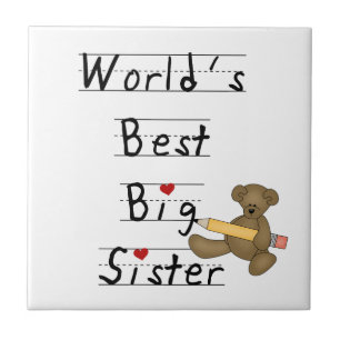 World's Best Big Sister Gifts Tile