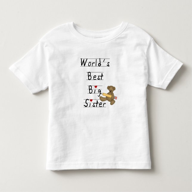 World's Best Big Sister Toddler T-Shirt (Front)