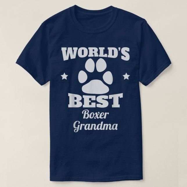 World's Best Boer Grandma Dog Lover  T-Shirt (Design Front)