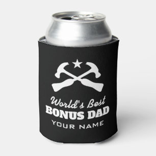 World's Best Bonus Dad can cooler gift for stepdad