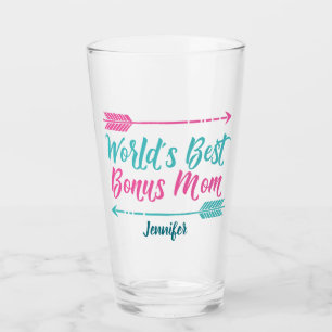 World's Best Bonus Mum Custom Glass