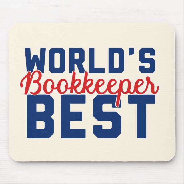 World's Best Bookkeeper Mouse Pad (Front)