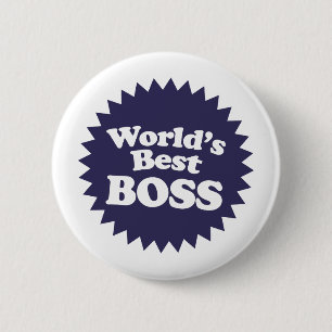 World's Best Boss 6 Cm Round Badge
