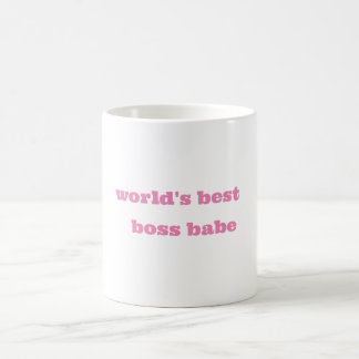 World's Best Boss Babe ceramic mug
