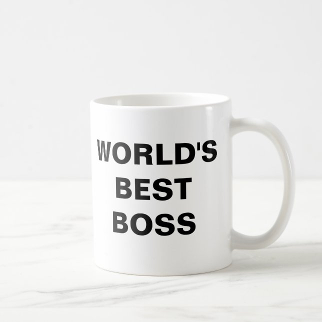 WORLD'S BEST BOSS COFFEE MUG (Right)