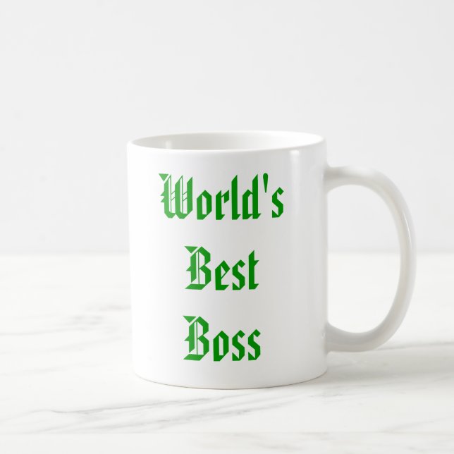 Worlds Best Boss Coffee Mug (Right)