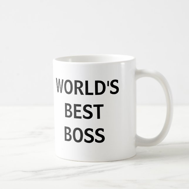 WORLD'S BEST BOSS COFFEE MUG (Right)