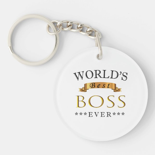 World's best boss ever key ring (Front)