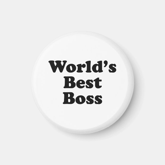 World's Best Boss Magnet (Front)