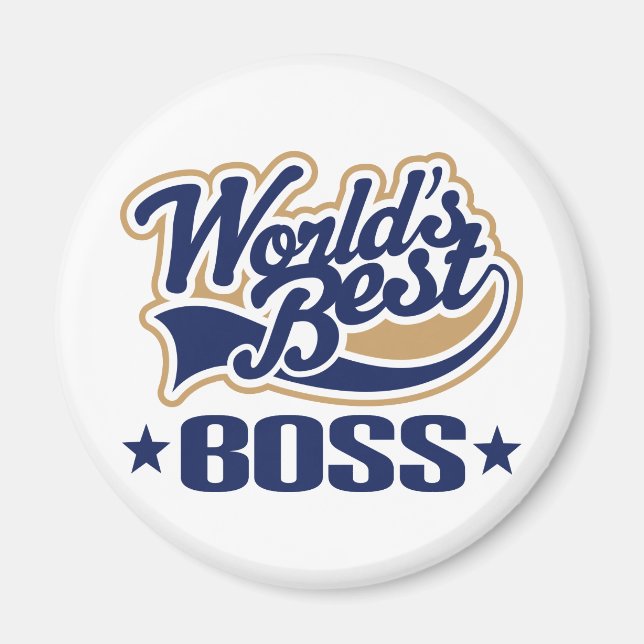 Worlds Best Boss Magnet (Front)