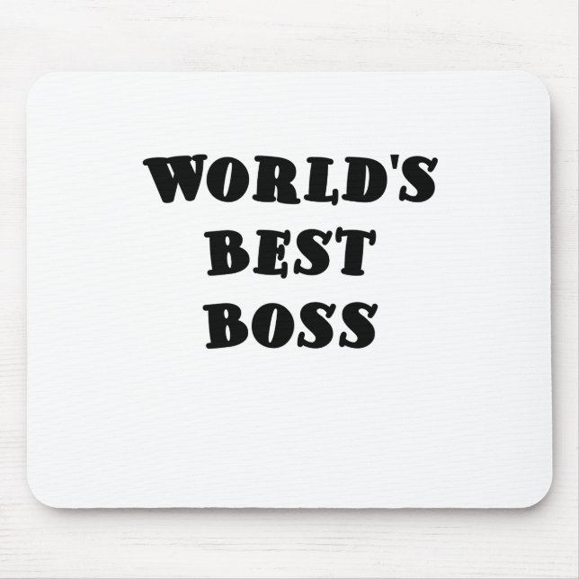 Worlds Best Boss Mouse Pad (Front)