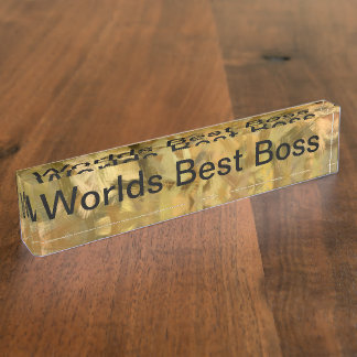 Worlds Best Boss Nameplate