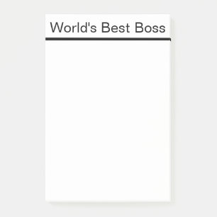 WORLD'S BEST BOSS NOTES