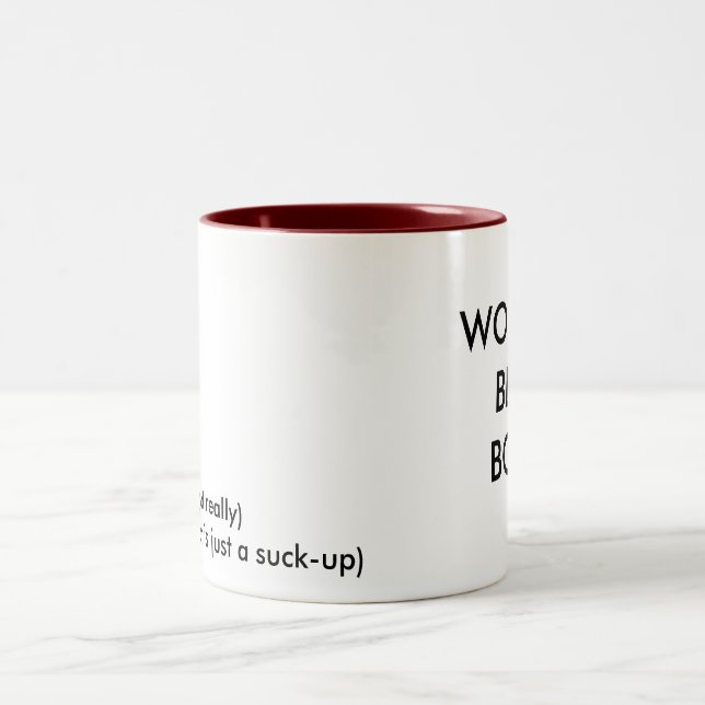 WORLD'S BEST BOSS Two-Tone COFFEE MUG (Center)