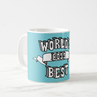 World's Best Boss Typography Text Mug