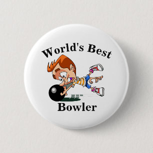 World's Best Bowler 6 Cm Round Badge