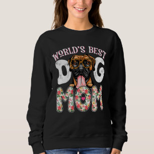 World's Best Boxer Dog Mum Leopard Mother's Day F Sweatshirt
