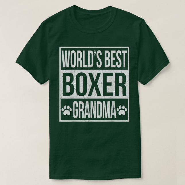 World's best boxer grandma shirt (Design Front)