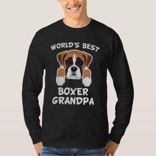 World's Best Boxer Grandpa Dog Granddog T-Shirt