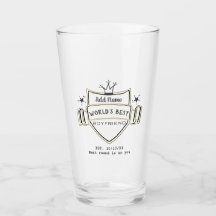 World's Best BOYFRIEND Customised Beer PINT GLASS