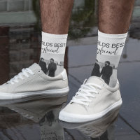 Worlds Best Boyfriend Photo Collage Socks