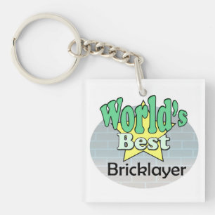 World's Best Bricklayer Key Ring
