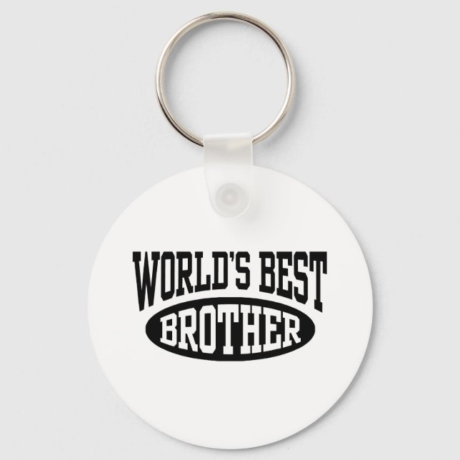 World's Best Brother Key Ring (Front)
