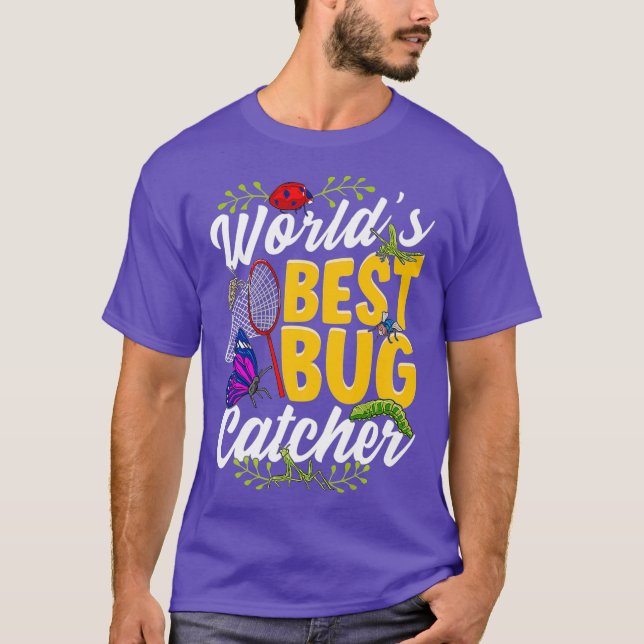 Worlds Best Bug Catcher Entomology Premium T-Shirt (Front)