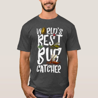 Worlds Best Bug Catcher Funny Insect Hunter Bugs T-Shirt