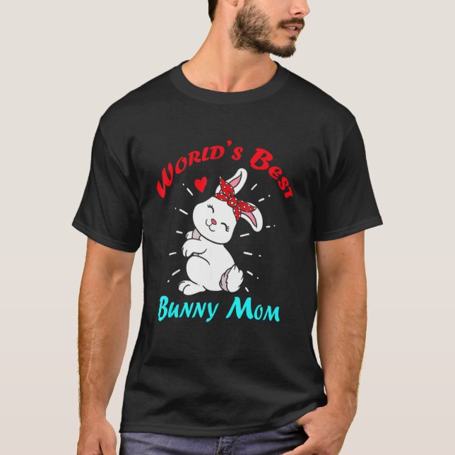 World's Best Bunny Mum Clothing Women Cute Easter  T-Shirt (Front)