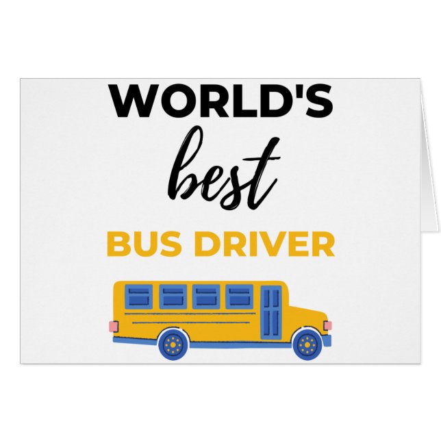 World's Best Bus Driver bl (Front Horizontal)