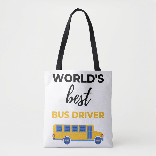 World's Best Bus Driver bl Tote Bag (Front)