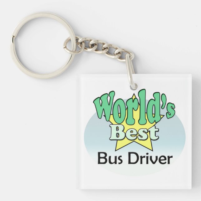 World's best Bus Driver Key Ring (Front)