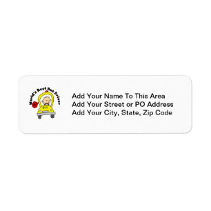 World's Best Bus Driver Return Address Label
