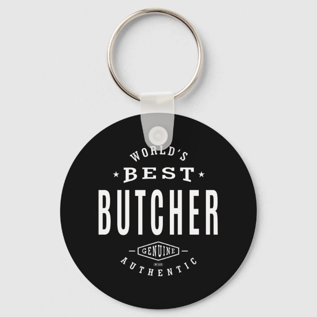 World's Best Butcher Key Ring (Front)