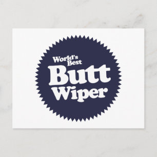 World's Best Butt Wiper Nurse CNA RNA Postcard