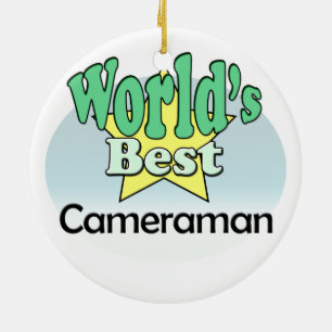 World's best Cameraman Ceramic Tree Decoration