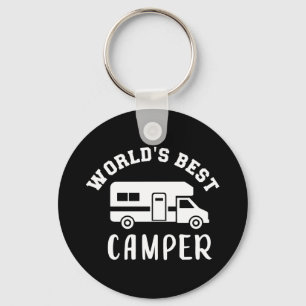 World's best camper camping RV Key Ring